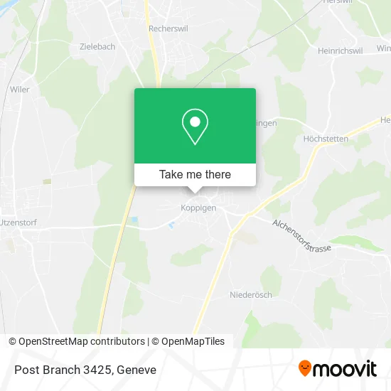 Post Branch 3425 map