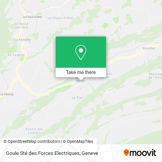 Goule Sté des Forces Electriques map