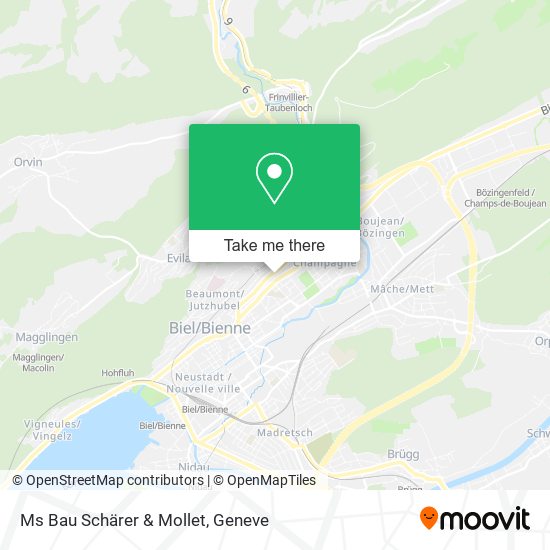 Ms Bau Schärer & Mollet map