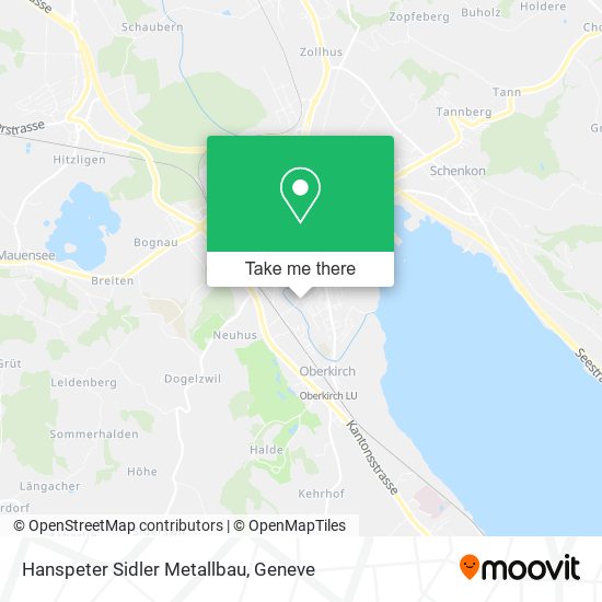 Hanspeter Sidler Metallbau map