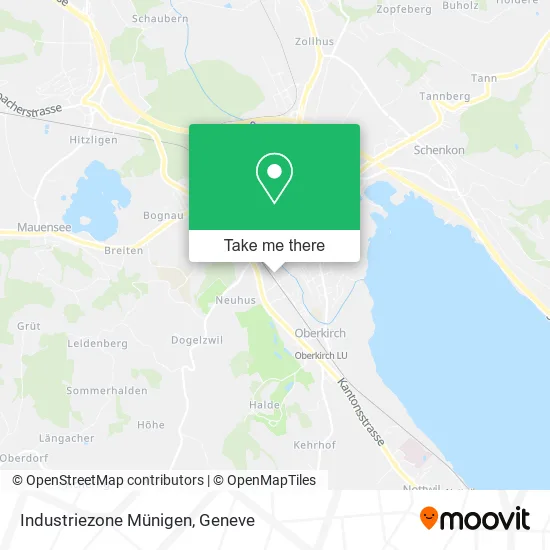 Industriezone Münigen map