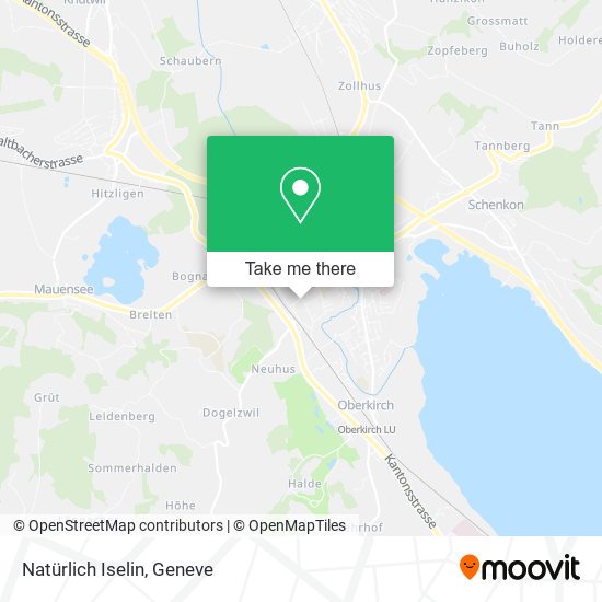 Natürlich Iselin map