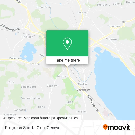 Progress Sports Club map