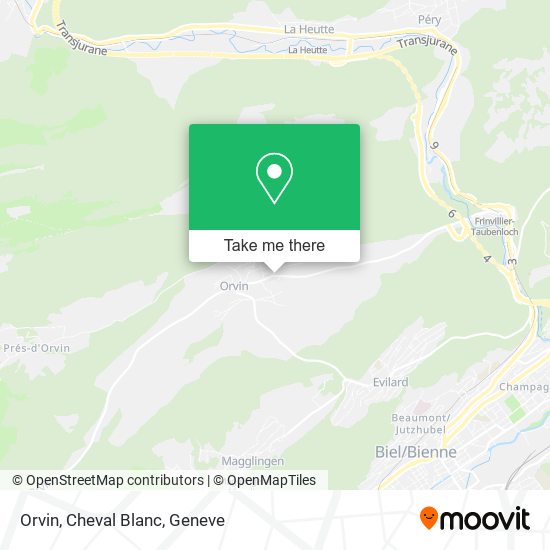 Orvin, Cheval Blanc map