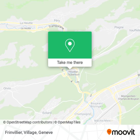 Frinvillier, Village map