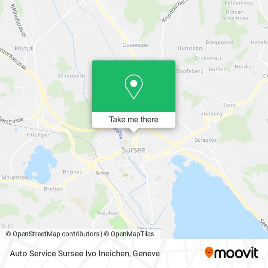 Auto Service Sursee Ivo Ineichen map