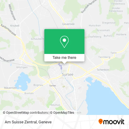Am Suisse Zentral map