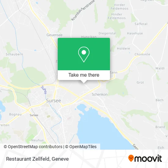 Restaurant Zellfeld map