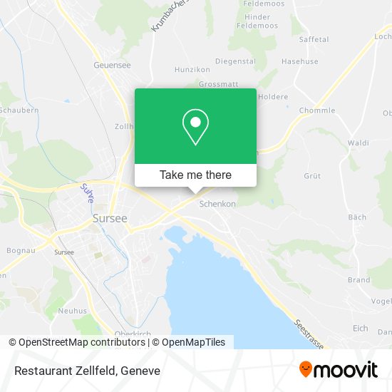 Restaurant Zellfeld map