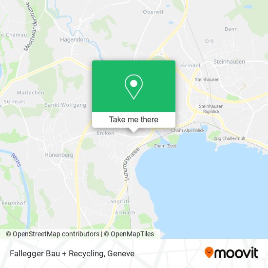 Fallegger Bau + Recycling map