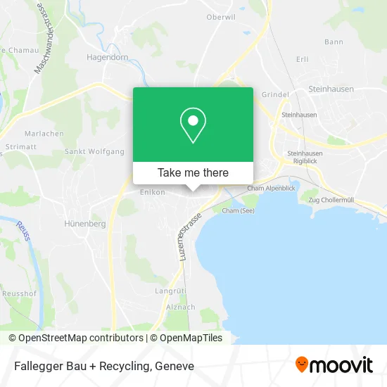 Fallegger Bau + Recycling map