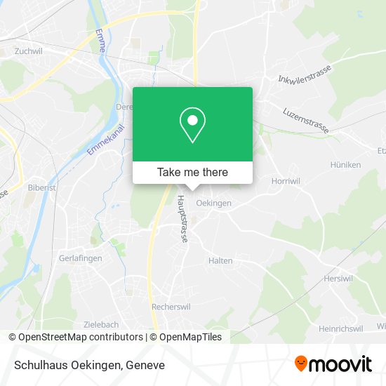 Schulhaus Oekingen map