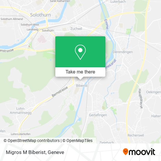 Migros M Biberist map