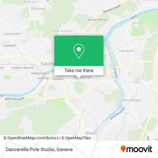 Dancerella Pole Studio map