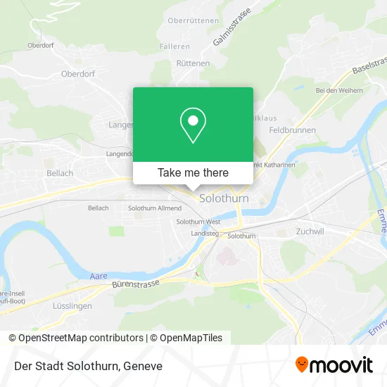 Der Stadt Solothurn map