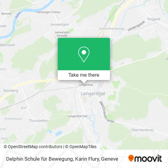 Delphin Schule für Bewegung, Karin Flury map