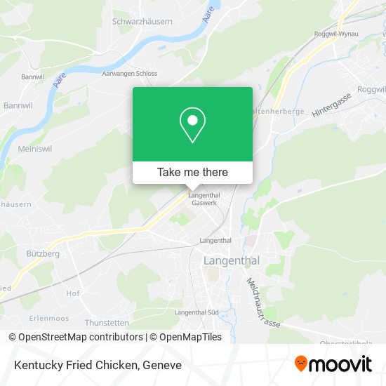 Kentucky Fried Chicken map