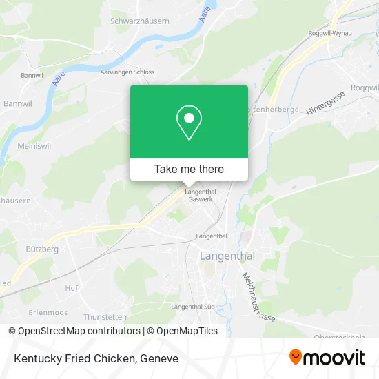 Kentucky Fried Chicken map