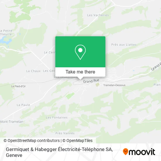 Germiquet & Habegger Électricité-Téléphone SA map