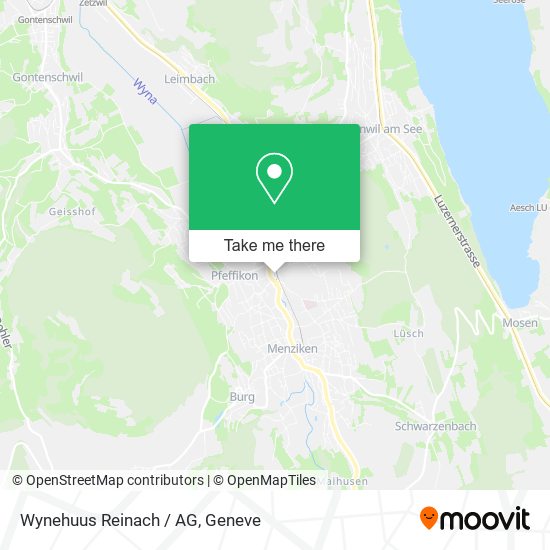 Wynehuus Reinach / AG map