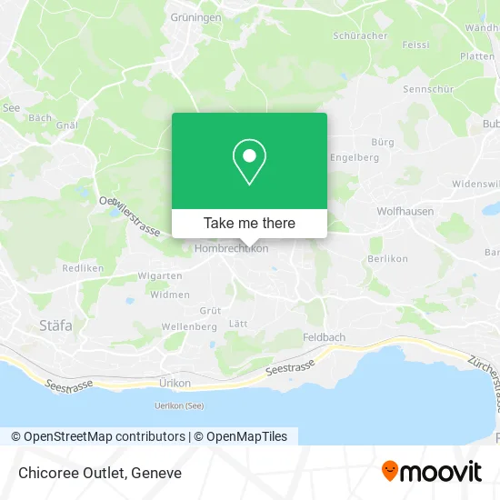 Chicoree Outlet map