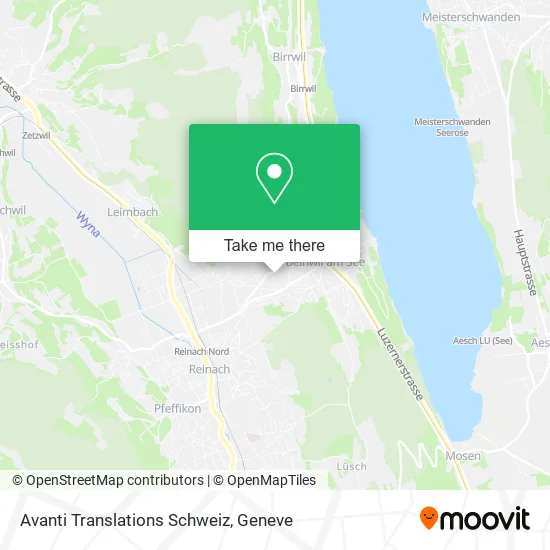 Avanti Translations Schweiz map