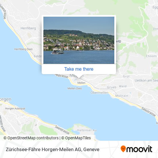 Zürichsee-Fähre Horgen-Meilen AG map