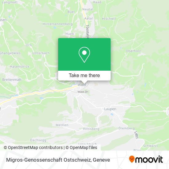 Migros-Genossenschaft Ostschweiz map