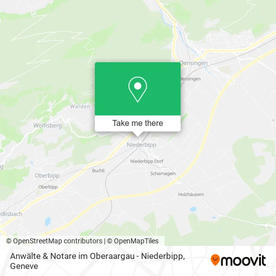 Anwälte & Notare im Oberaargau - Niederbipp map