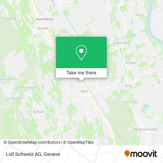 Lidl Schweiz AG map