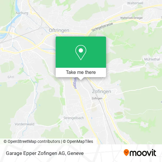 Garage Epper Zofingen AG map