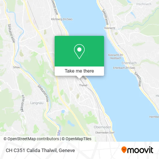CH C351 Calida Thalwil map
