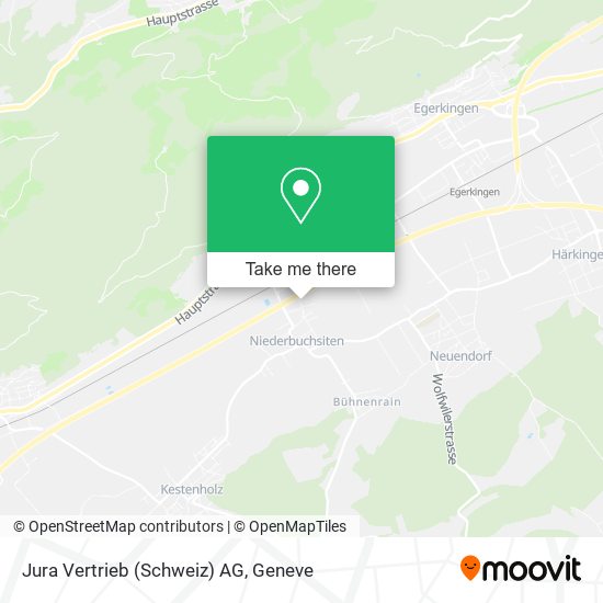Jura Vertrieb (Schweiz) AG map