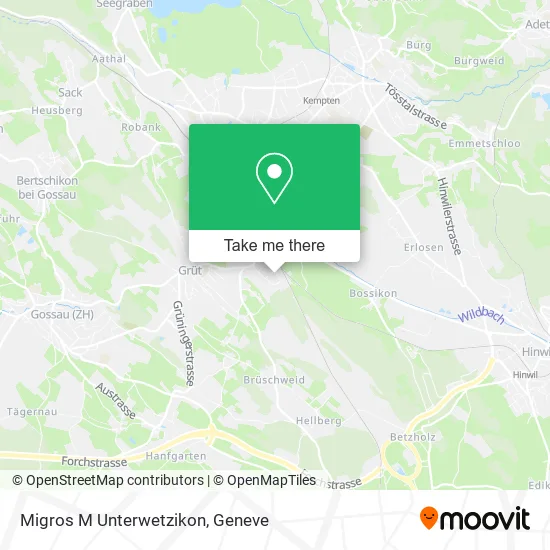 Migros M Unterwetzikon map