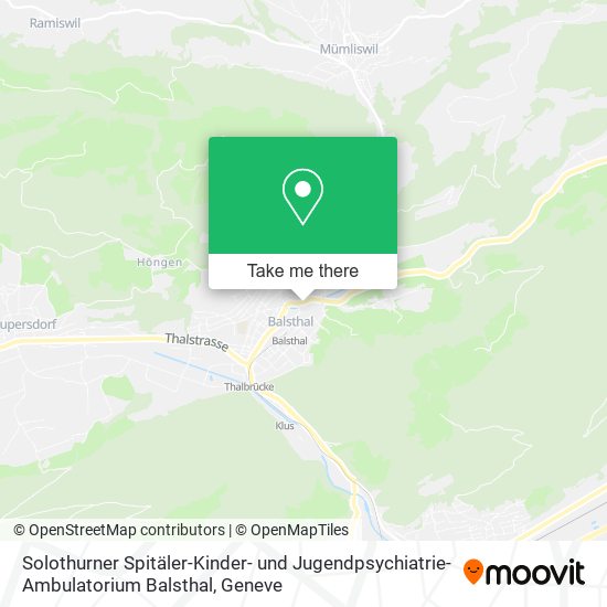 Solothurner Spitäler-Kinder- und Jugendpsychiatrie-Ambulatorium Balsthal plan