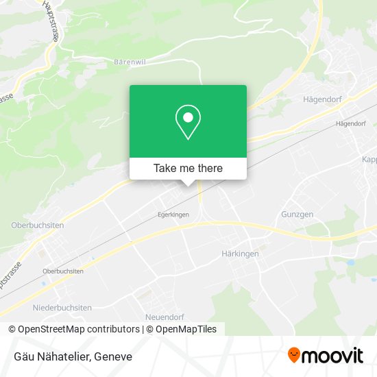 Gäu Nähatelier map