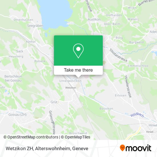 Wetzikon ZH, Alterswohnheim Karte