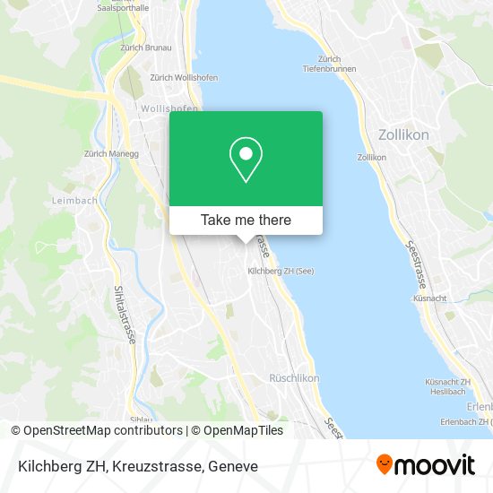 Kilchberg ZH, Kreuzstrasse map