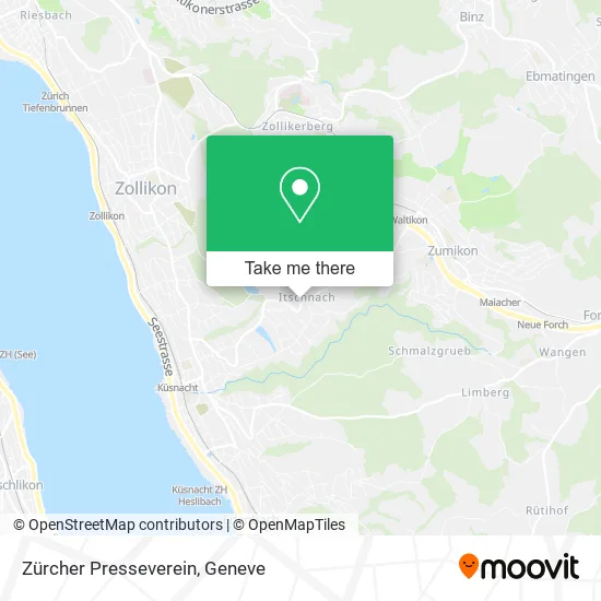 Zürcher Presseverein map