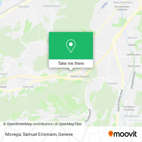 Movega, Samuel Erismann map