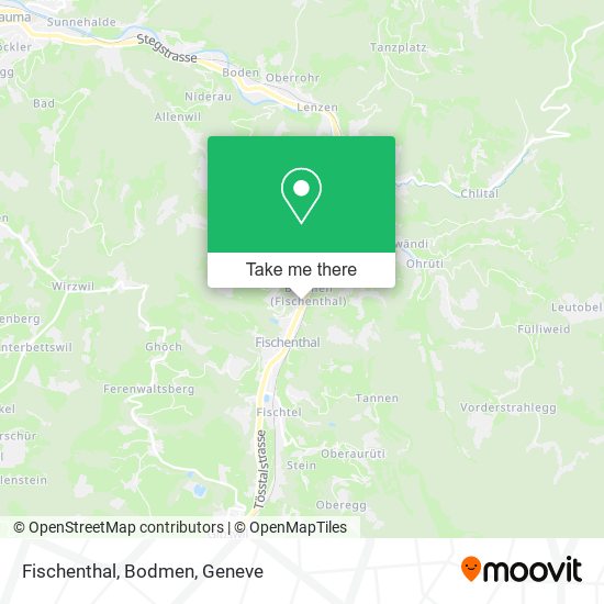 Fischenthal, Bodmen map