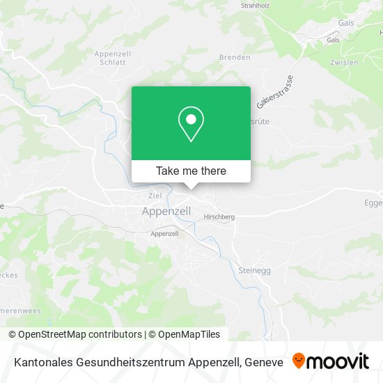 Kantonales Gesundheitszentrum Appenzell map