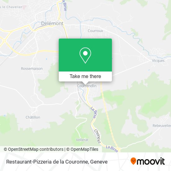 Restaurant-Pizzeria de la Couronne map