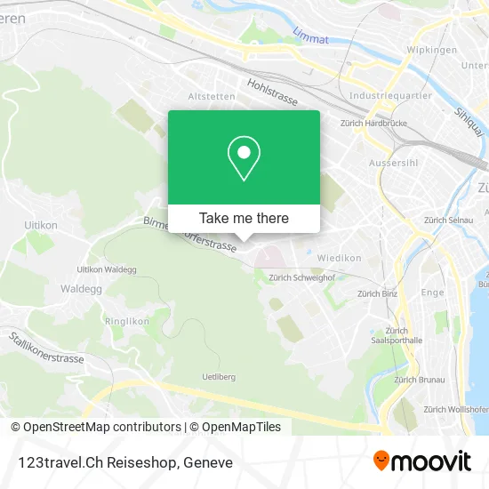 123travel.Ch Reiseshop map