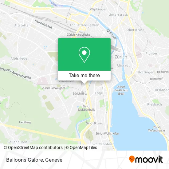 Balloons Galore map