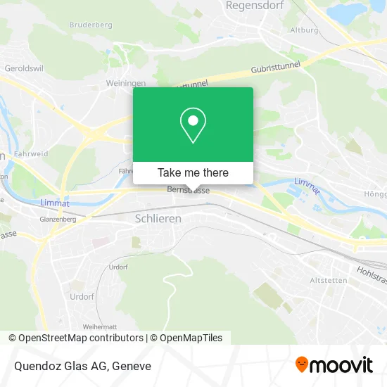 Quendoz Glas AG map