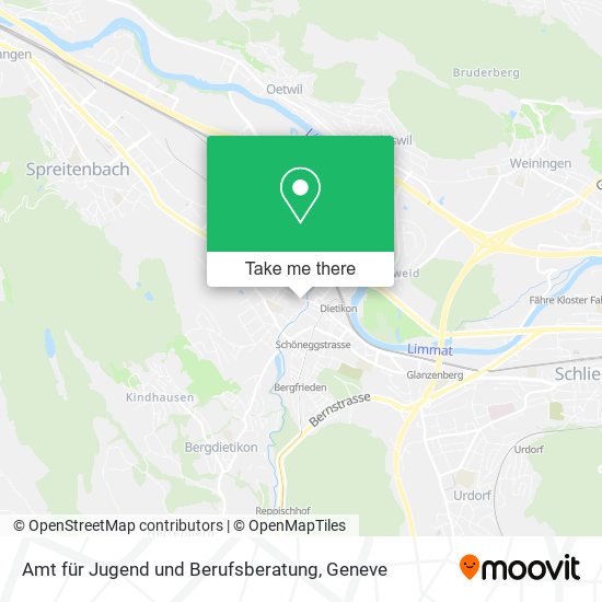 Amt für Jugend und Berufsberatung map