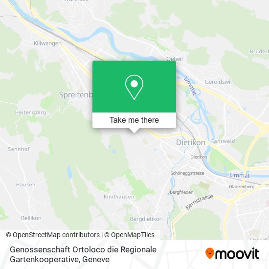 Genossenschaft Ortoloco die Regionale Gartenkooperative map