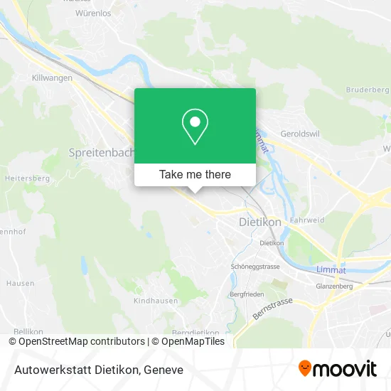 Autowerkstatt Dietikon map