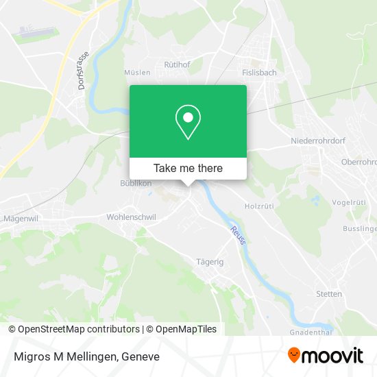 Migros M Mellingen map